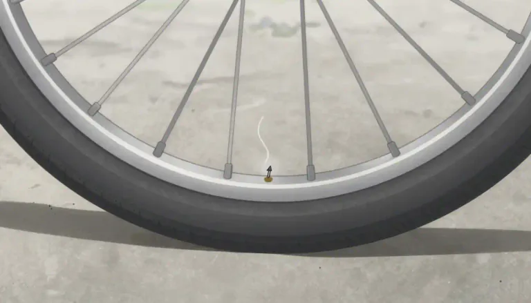 Visual representation of "puncture" - A small hole made by a sharp object