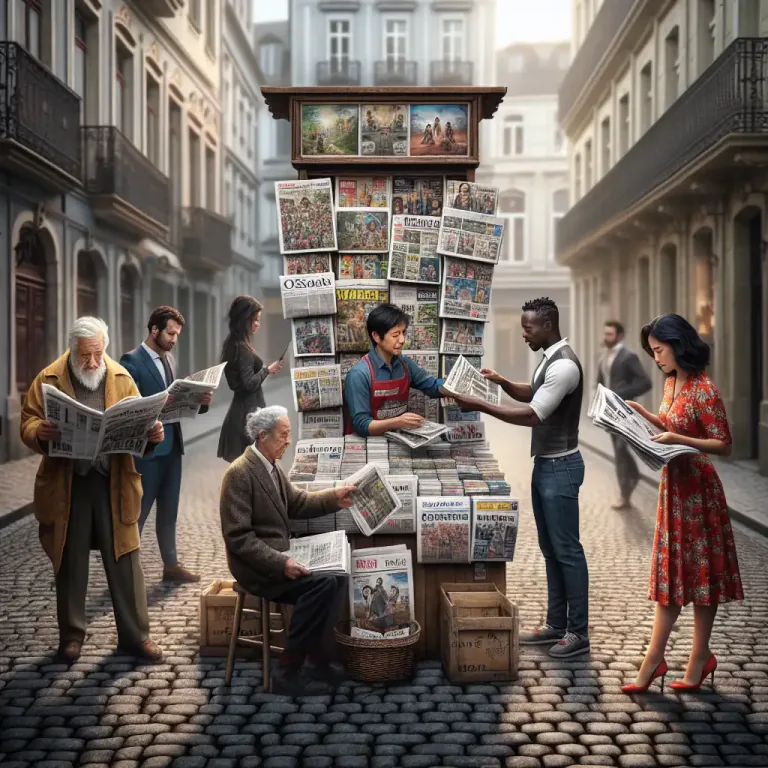 Visual representation of "circulation" - The number of copies of a newspaper or magazine that are sold