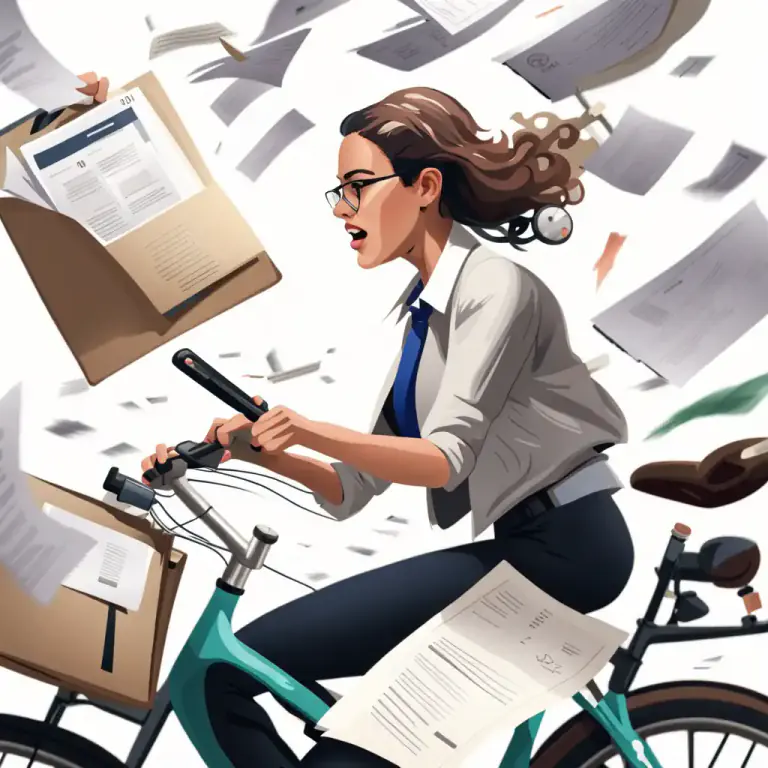 Visual representation of "on your bike!" - Motivating someone to get started or move quickly