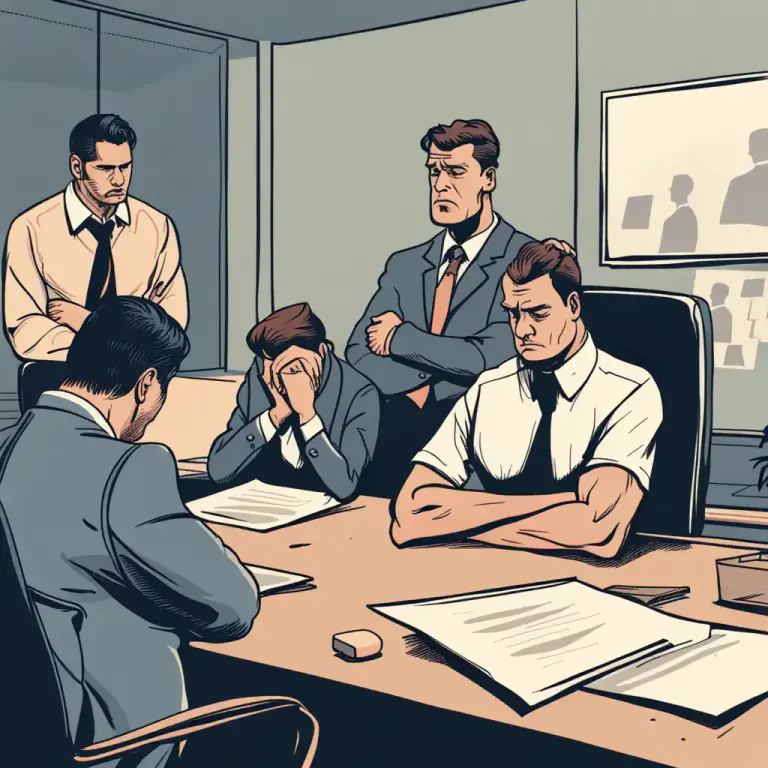 Visual representation of "guilt" - The responsibility for a fault or error.