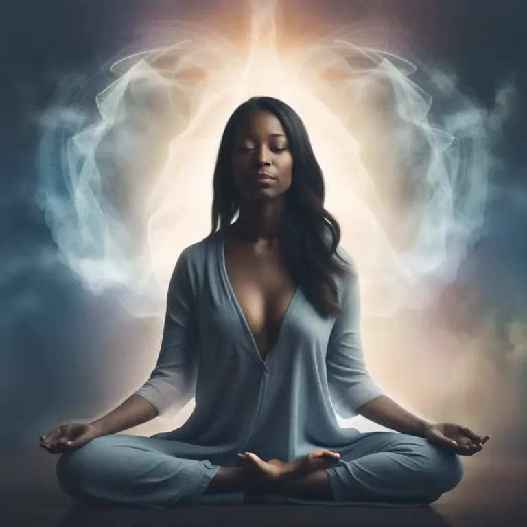 Visual representation of "astral" - Connected with the human soul or spiritual things.