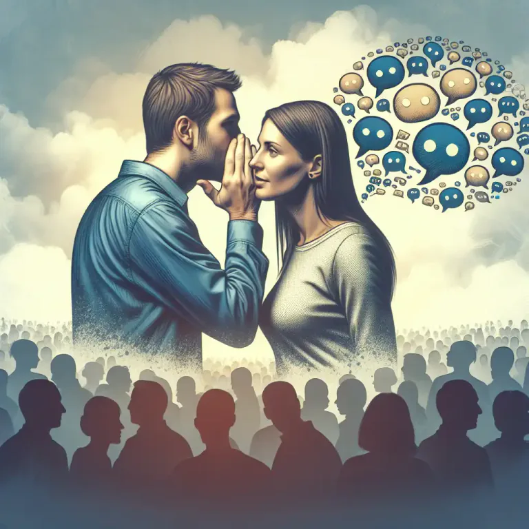 Visual representation of "tattle" - Gossip or chatter, often unnecessary or pointless.