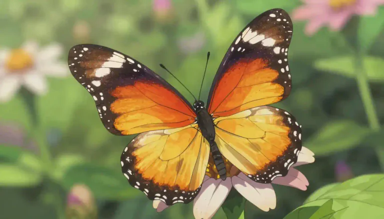 Visual representation of "butterfly" - A type of insect with large, often colorful wings.