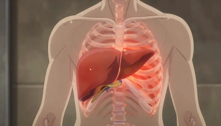 Visual representation of "hepatic" - Related to the liver.