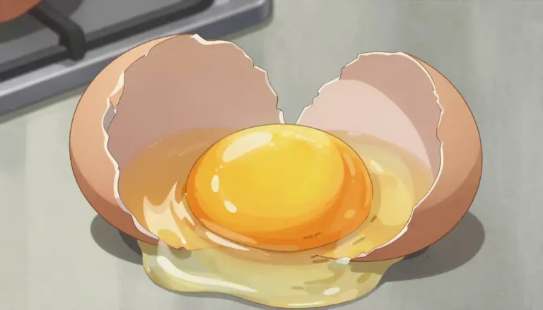 Visual representation of "yolk" - the yellow part in the middle of an egg