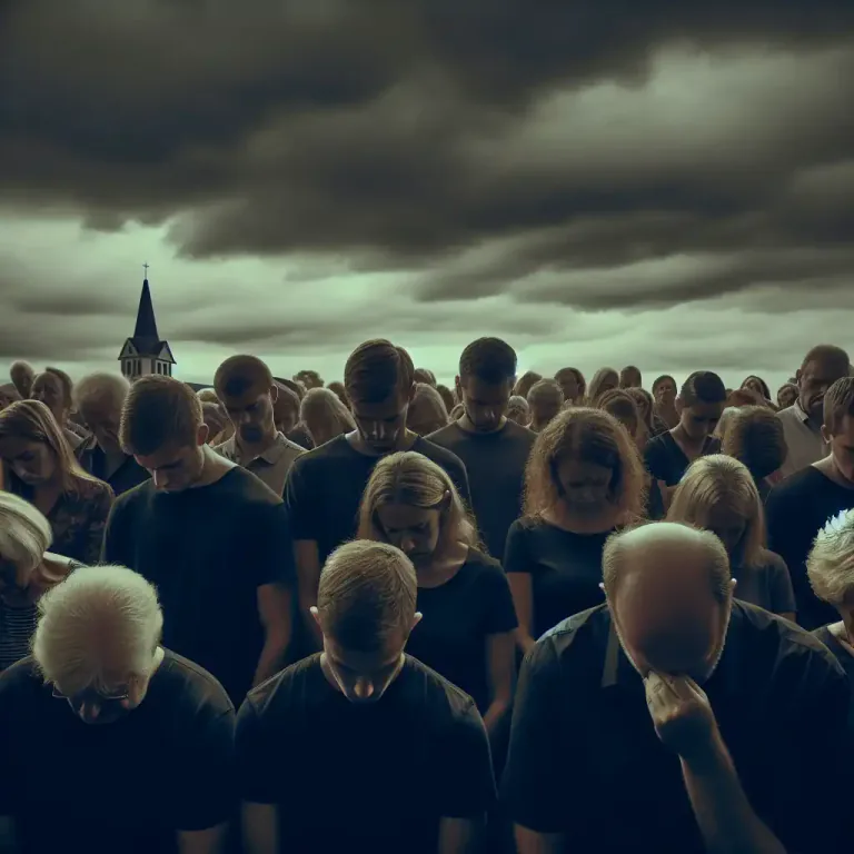 Visual representation of "heaviness" - A serious or sad quality