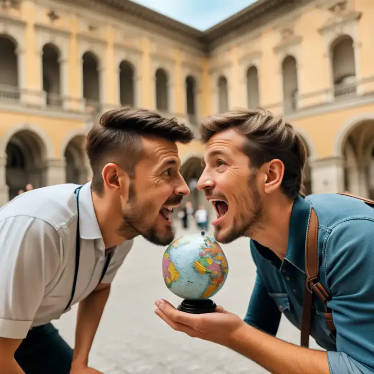 Visual representation of "it’s a small world" - Expression used when you unexpectedly encounter the same people, events, or connections in different places.
