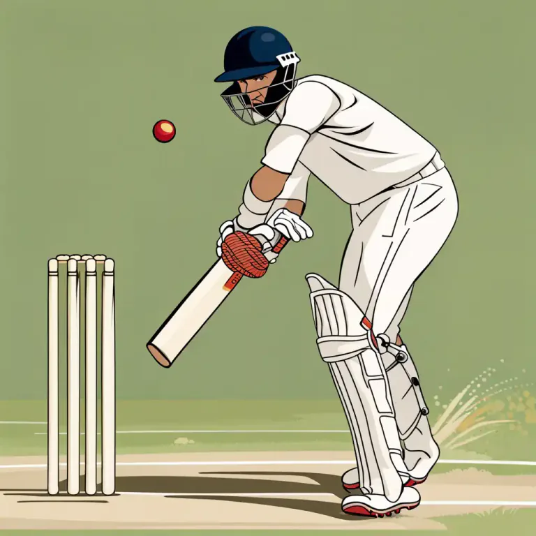 Visual representation of "hit/knock somebody for six" - In cricket, to hit the ball in a way that gains six runs