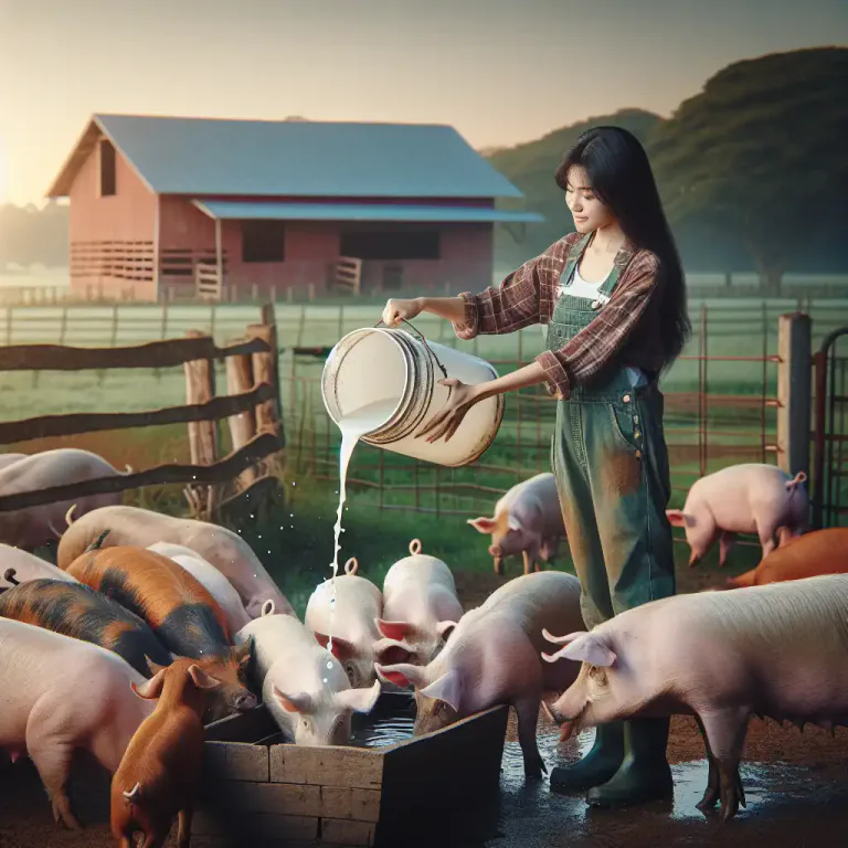 Visual representation of "slop" - Liquid food for pigs or other animals.