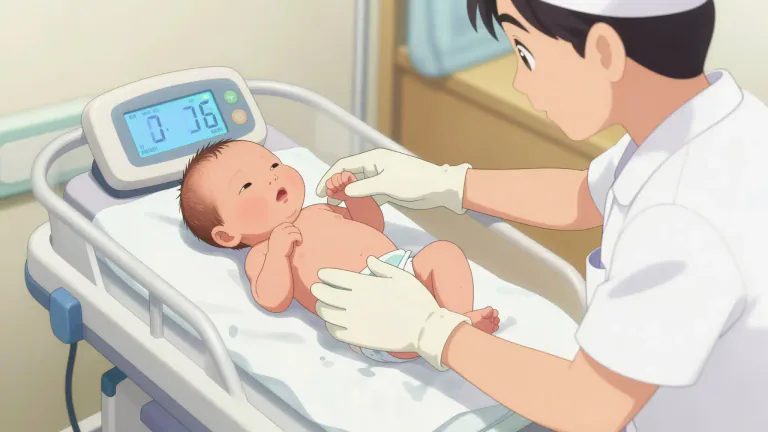 Visual representation of "birthweight" - The weight of a baby measured immediately after birth.