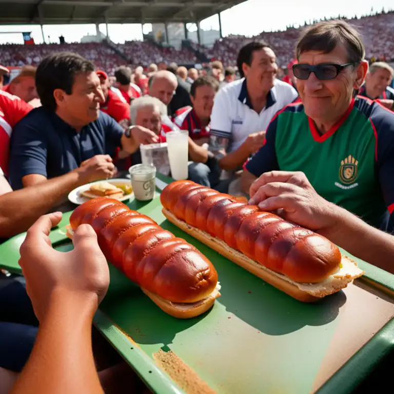 Visual representation of "chorizo" - In Argentina, it is a type of sandwich made with chorizo sausage