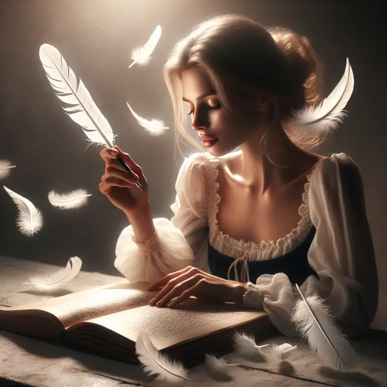 Visual representation of "felicity" - The ability to find appropriate expression for one's thoughts.