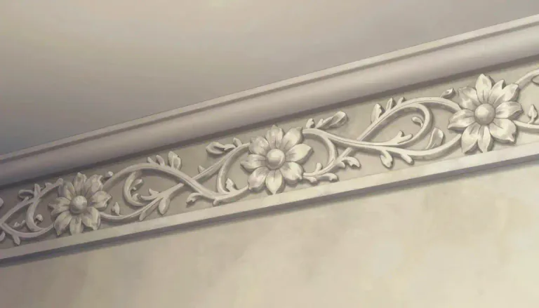 Visual representation of "frieze" - A decorative band or border, typically broad and on wall, generally painted, plastered or carved.