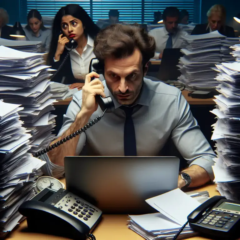 Visual representation of "busy" - Unable to talk or do other things because you are doing something