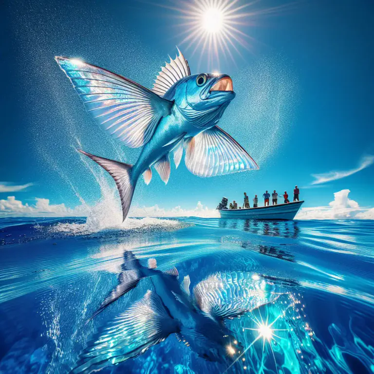 Visual representation of "sura" - A large flying fish found in tropical seas.