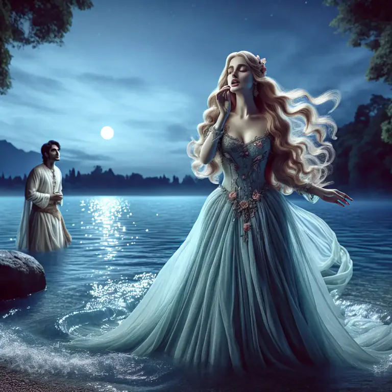 Visual representation of "nix" - a female water spirit in Germanic folklore and myth