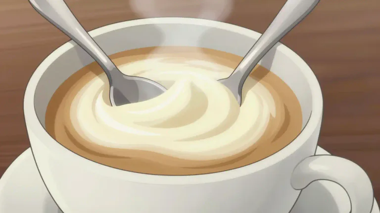 Visual representation of "crema" - A creamy substance often used as a topping or ingredient in foods and drinks.