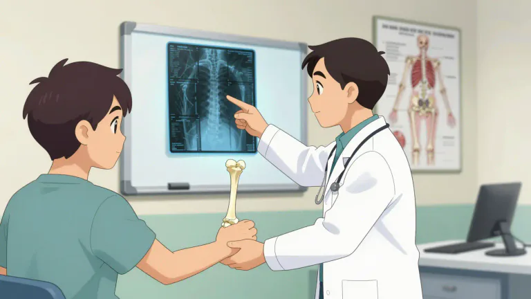 Visual representation of "orthopedist" - A doctor who specializes in diagnosing and treating issues related to bones, joints, and muscles.