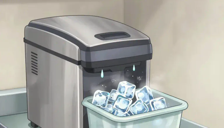 Visual representation of "icemaker" - A machine or device that produces ice, typically for use in drinks and food preservation.