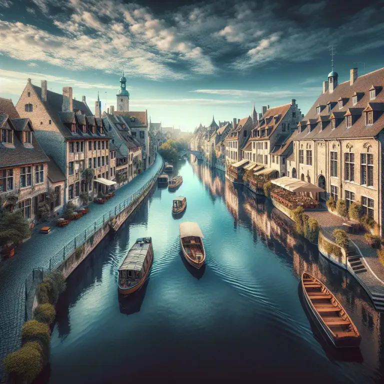 Visual representation of "thoroughfare" - An established trail through a body of water or other obstructing medium.