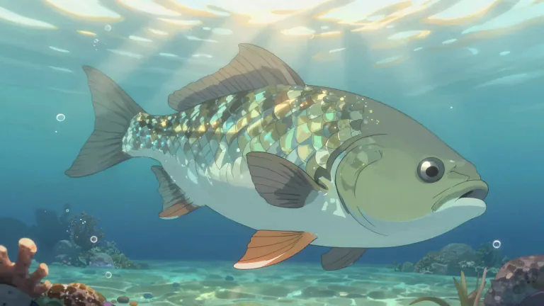 Visual representation of "jewfish" - A large fish, often found in warm seas, that is known for its size and is often sought after for food.