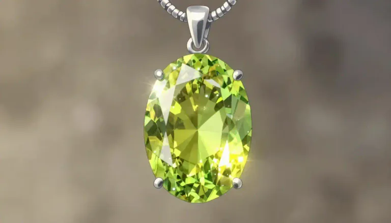 Visual representation of "peridot" - Peridot is a green gemstone that is often used in jewelry. It is known for its vibrant color and is considered a birthstone for August.