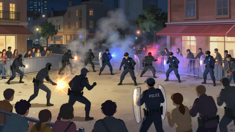 Visual representation of "terrorism" - The use of violence and threats, usually by a group, to frighten people or governments in order to achieve political, religious, or ideological objectives.