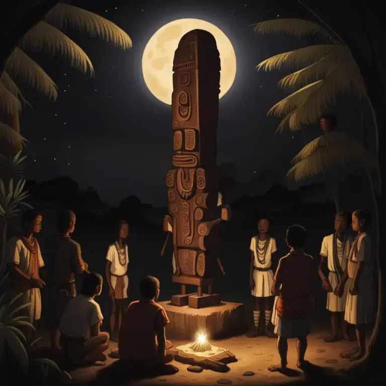 Visual representation of "idolatrous" - Relating to the worship of idols.