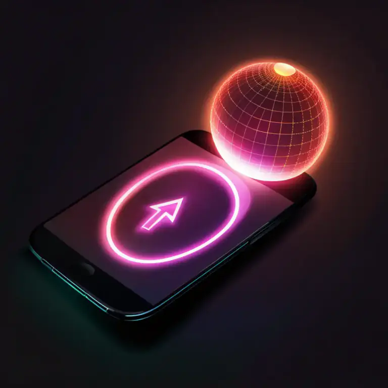 Visual representation of "ping" - To send a message or signal