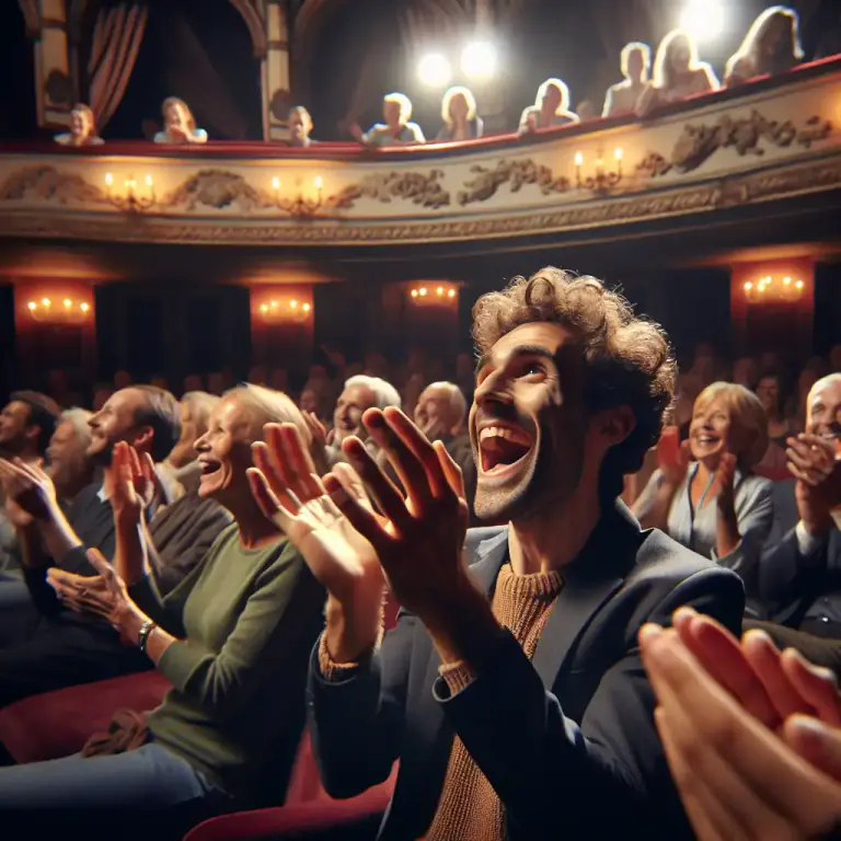 Visual representation of "clapper" - A person who applauds or cheers.