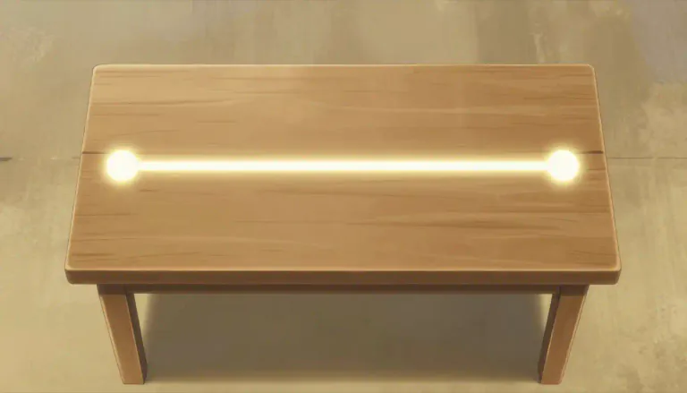Visual representation of "length" - The distance from one end to the other of an object.