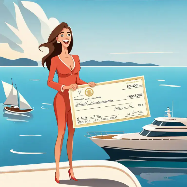 Visual representation of "push the boat out" - To spend a lot of money on celebrating or enjoying oneself.
