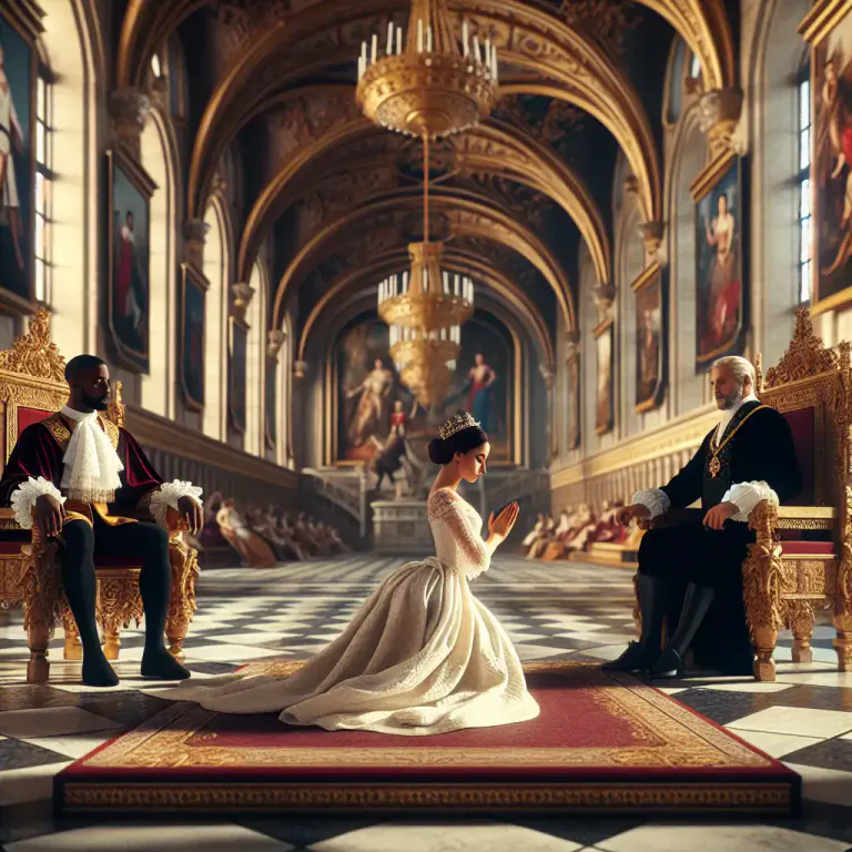 Visual representation of "obeisance" - A gesture expressing deferential respect, such as a bow or curtsy.