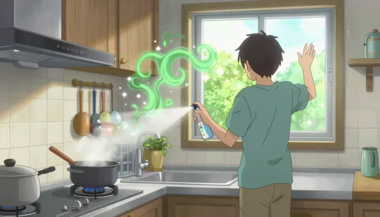 Visual representation of "deodorize" - To remove or prevent unpleasant odors, especially from a place or an object.