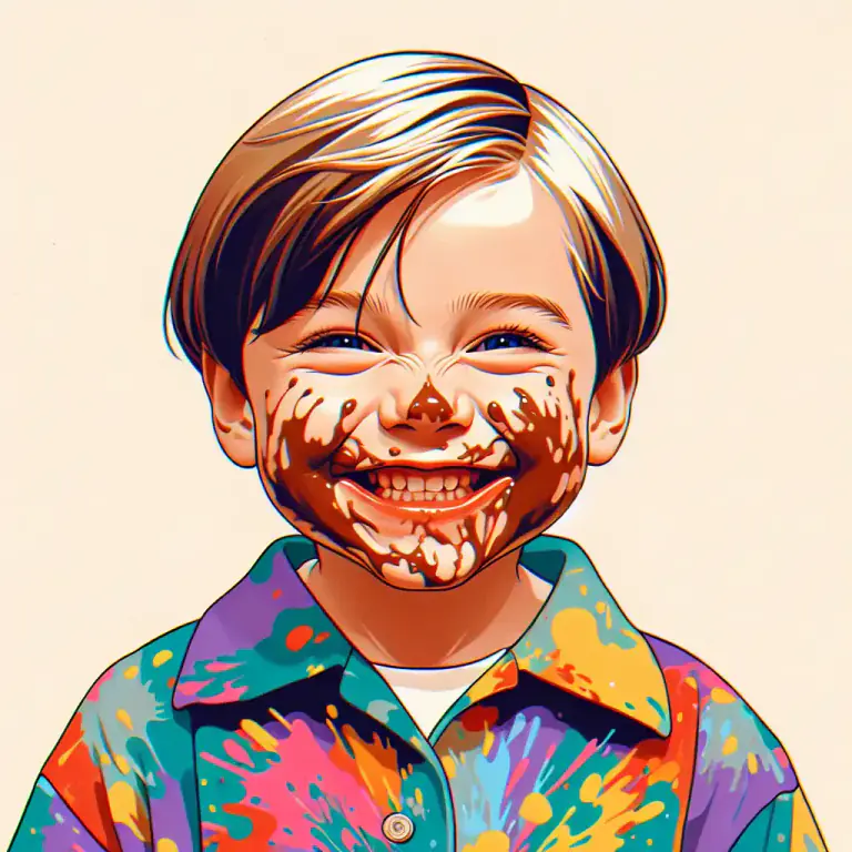 Visual representation of "ragamuffin" - A term used in a loving or playful way to refer to a mischievous child