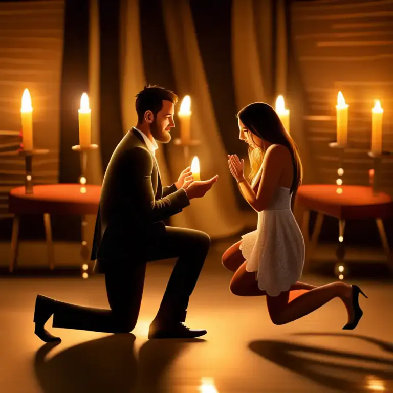 Visual representation of "sweep somebody off their feet" - To surprise someone with a gesture or act that makes them feel special or loved