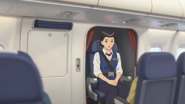 Visual representation of "jumpseat" - A jumpseat is a seat in a vehicle, especially an aircraft, that is used for temporary seating by crew members or by passengers in an emergency.