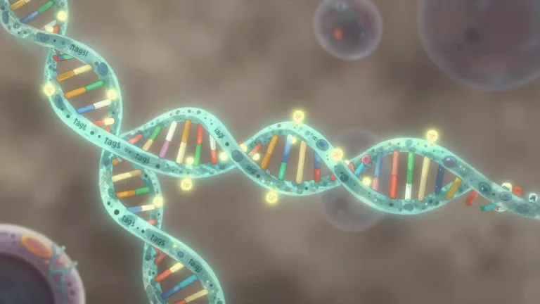 Visual representation of "hypermethylation" - Hypermethylation is the process where a methyl group is added excessively to DNA, often leading to the suppression of gene activity.