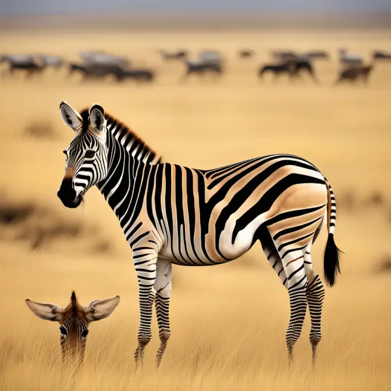 Visual representation of "quagga" - A project aimed at bringing back the quagga from extinction by selectively breeding zebras.