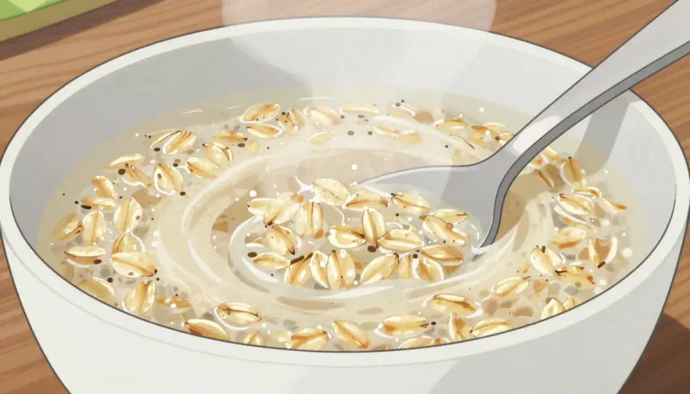 Visual representation of "soupy" - Having the consistency or appearance of soup.