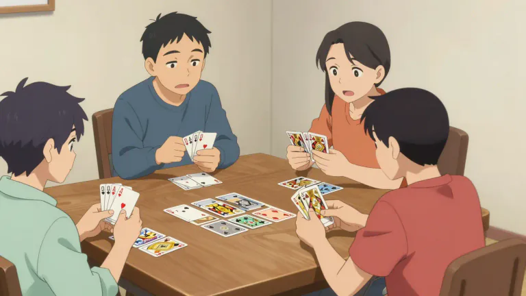 Visual representation of "pinochle" - A card game for two to four players, typically played with a 48-card deck, where the objective is to score points through winning tricks and forming combinations.
