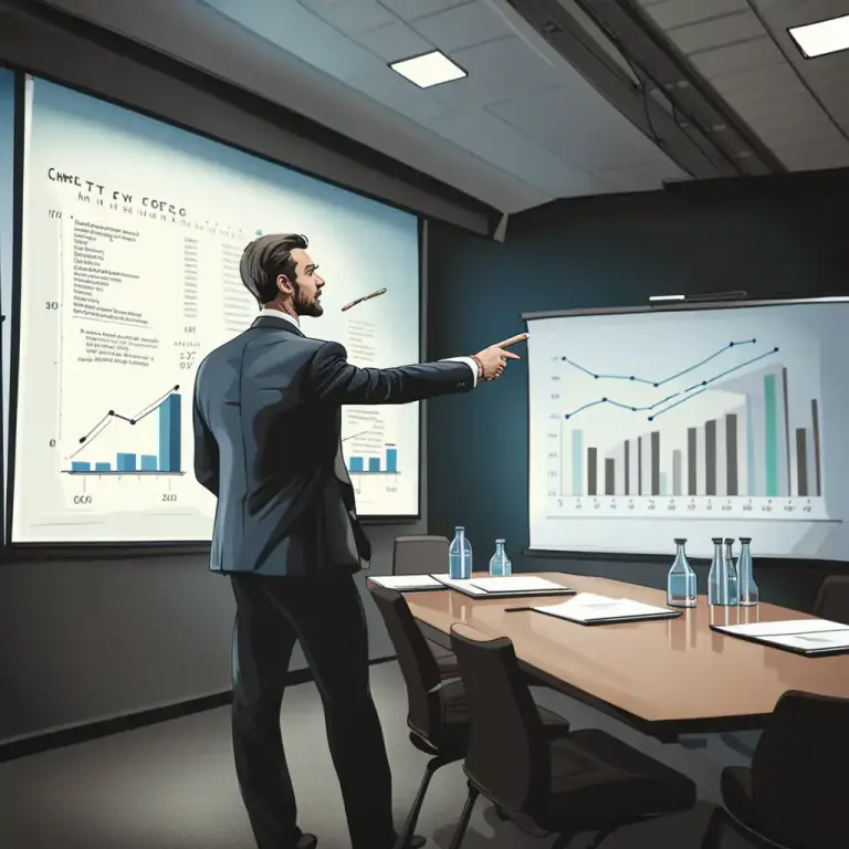 Visual representation of "propound" - To put forward an argument or point of view for consideration