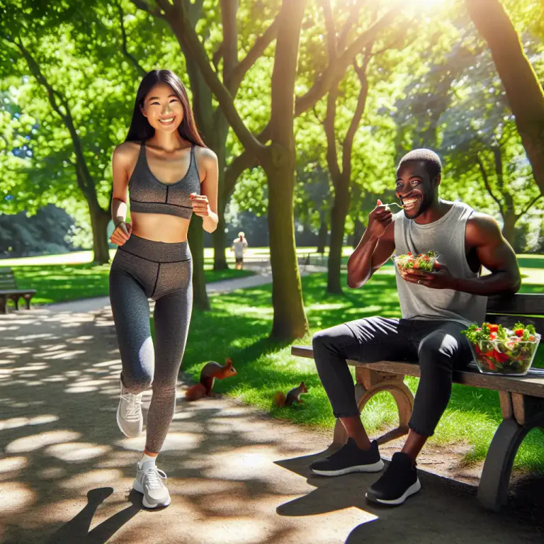 Visual representation of "healthful" - Helping to maintain or bring about good health