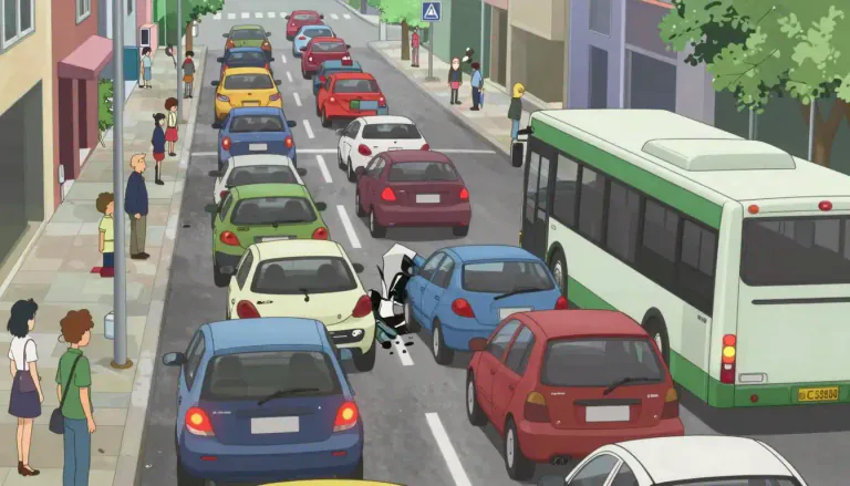 Visual representation of "standstill" - When movement or progress completely stops.