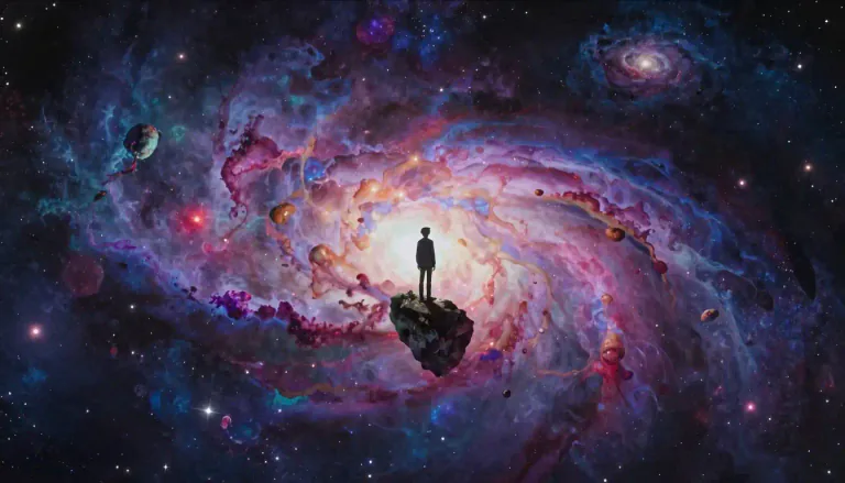 Visual representation of "illimitable" - Something that is unable to be limited or confined; vast or infinite.