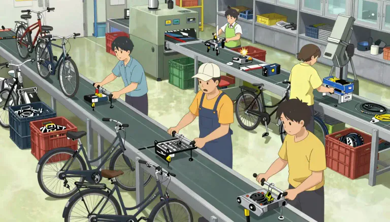 Visual representation of "manufacturer" - A person or company that makes goods for sale.