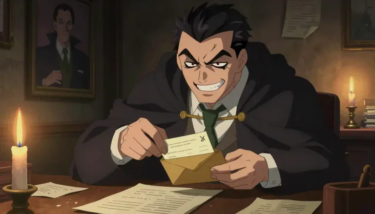 Visual representation of "dastardly" - Very mean and wicked, usually done secretly