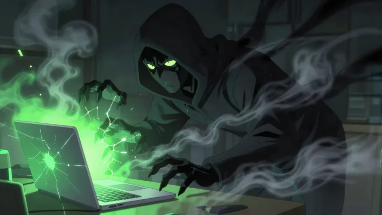 Visual representation of "malicious" - Intending or intended to do harm