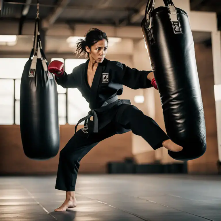 Visual representation of "kick" - The act of hitting something with your foot