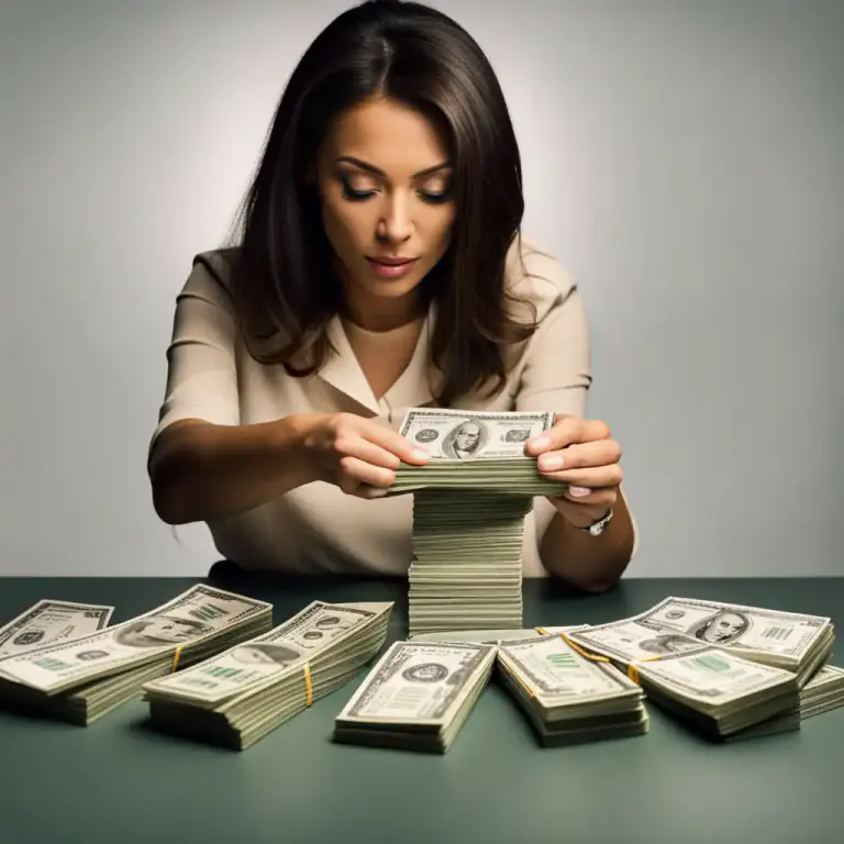 Visual representation of "stake" - To risk an amount of money.